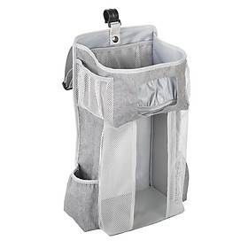 Baby Crib Bed Hanging Bag Rack Bedside Diaper Organizer Bag PP Support Plate