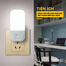 Mua Đèn Led Ngủ Cắm Điện Treo Tường Có 3 Cấp Độ Sáng Tuỳ Chỉnh – Tiết Kiệm Điện DZ-128