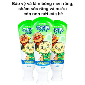 Kem đánh răng bé nuốt được Lion 40gr-Hàng nôi địa Nhật Bản