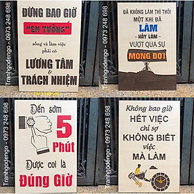 TRANH GỖ SLOGAN (nhiều mẫu)