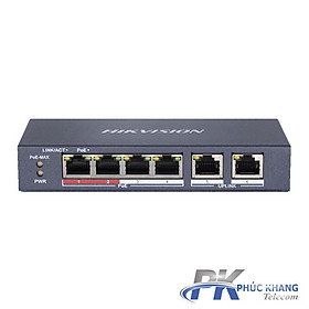 Mua Switch mạng 4 cổng PoE   2 cổng uplink 10/100Mbps - HIKVISION DS-3E0106P-E/M (Hàng chính hãng)