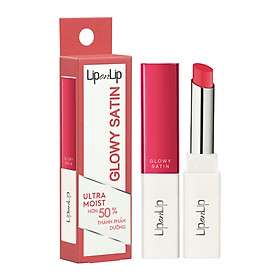 Hình ảnh Son thỏi dưỡng môi trang điểm chất son satin Lip On Lip Glowy Satin