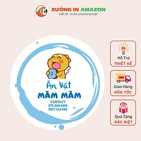 Mua In Tem Nhãn Giấy Decal Dán - Tem Dán Hộp Bánh