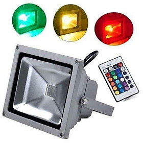 Mua Đèn pha led 10w đổi màu  đèn pha led ánh sáng trắng pha led ánh sáng vàng  Pha led chiếu điểm  chiếu bảng hiệu