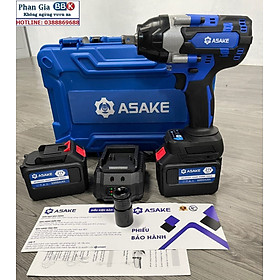 Mua Máy Siết Bulong ASAKE 21V Pin 15 Cell - Lực Siết Khủng 880NM Siêu Mạnh Mẽ - Động Cơ Không Chổi Than - Bảo Hành 12 Tháng