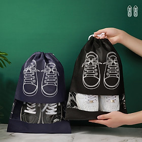 Túi đựng giày dép du lịch, túi DÂY RÚT bảo quản giày dép đa năng tiện ích