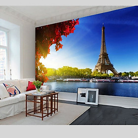 Mua Tranh dán tường 3d thap effel CA04