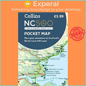 Sách - NC500 Pocket Map : Plan Your Adventure on Scotland's North Coast 500 Rout by Collins Maps (UK edition, paperback)