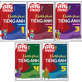 Hình ảnh Combo Big Hero Chinh phục Tiếng Anh theo chủ đề Lớp 1-2-3-4-5 (5 Cuốn)