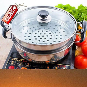 Mua Nồi hấp xửng hấp kèm nồi lẩu i nốc đun từ đa năng