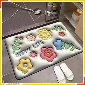 Mua Thảm Lau Chân  COMBO 2 CHIẾC  Thảm Chùi Chân 3D Hoạ Tiết Siêu Đẹp  Thấm Nước Tốt  Đế Chống Trượt