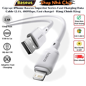 Mua Cáp sạc iPhone Baseus Superior Series Fast Charging Data Cable (2.4A  480Mbps  Fast charge  ABS/ TPE Cable) -  Hàng Chính Hãng
