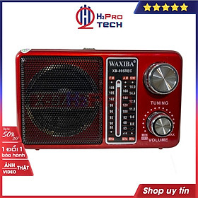 Mua Đài Radio Cho Người Già  Đài Radio Waxiba XB-895Rec Fm-Am-Sw  Bluetooth  Usb  Thẻ Nhớ  Pin Sạc  Đèn Pin (Tặng Pin Sạc)