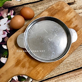 Mua Chảo Bánh Xèo Miền Trung - Chảo chiên trứng Ốp La làm Gang Đúc NGUYÊN KHỐI - 15cm - TRẮNG