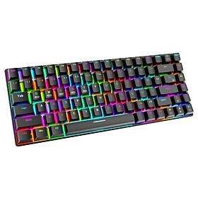 Mua Bàn Phím Cơ không dây mini Đa kết nối RF84 Led RGB Black Gaming cho máy tính
