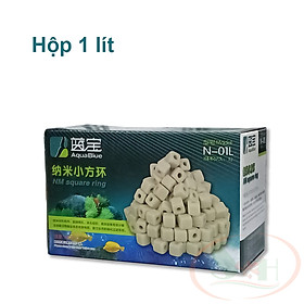Vật liệu lọc Aquablue NM Square Ring sứ gốm thô xử lý nước bể cá tép thủy sinh