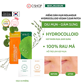 Miếng Dán Lột Mụn Làm Sạch Da NOLAHOUR Hydrocolloid Vegan Clear Patch 41 Miếng x 10g