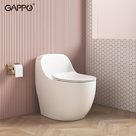 Mua BỒN CẦU ĐẶT SÀN 1 KHỐI KÉT LIỀN NHẬP KHẨU NGA GAPPO GM501 MEN TUYẾT - HÀNG CHÍNH HÃNG