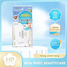 Khăn Giấy Tẩy Trang Giúp Làm Sạch Cho Da Softymo Lachesca Cleansing Sheet N Clear 50 Tờ / Hộp