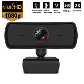 2K 2040*1080P Webcam HD Computer PC WebCamera with Microphone Rotatable Cameras for Live Broadcast Video Calling Conference Work