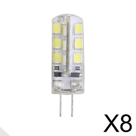 8x3W G4 LED Bulb SMD 3014 Crystal Lamp Spotlight Energy Saving White 220V