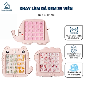 Khay Làm Đá Làm Thạch Rau Câu Silicone 25 Viên Khuôn Làm Kem Hoạt Hình Siêu Cute Đồ Dùng Nhà Bếp - Hàng Chính Hãng MINIIN