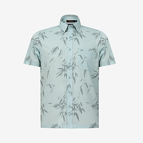 Áo sơ mi nam KHATOCO Tailor Fit ngắn tay A1MN518T2-CNIN726-2703-N