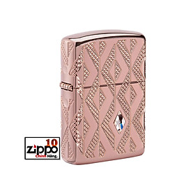 Bật lửa ZIPPO 49702 Armor Geometric Diamond Pattern Design - Chính hãng 100%