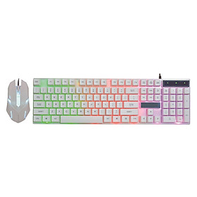 Wired Gaming Keyboard Mouse Set RGB LED Backlight