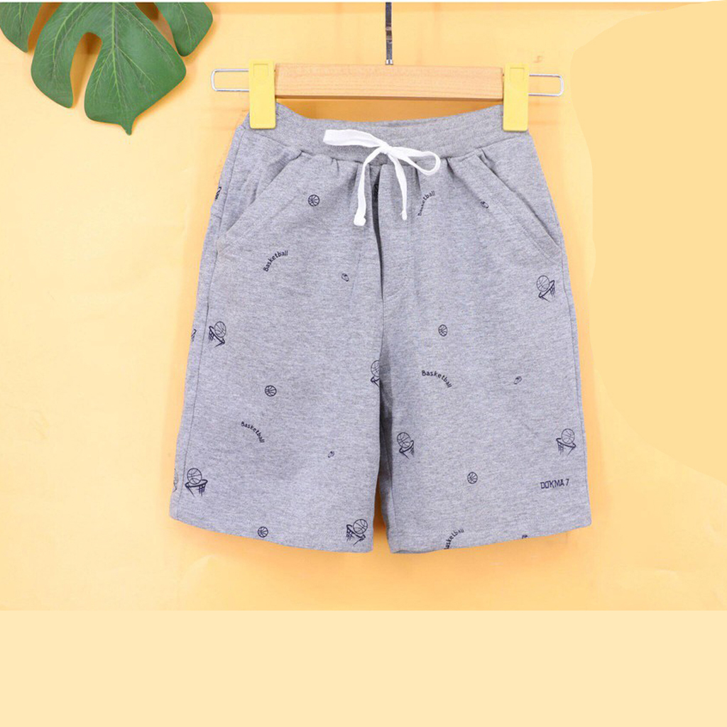 Quần cotton da cá bé trai quần short ngố từ 1-6T 5 màu (10-23kg)