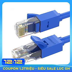 Dây mạng bấm sẵn 2 đầu Cat6 UTP Patch Cords dài 2M UGREEN NW102 11202 - Hàng Chính Hãng