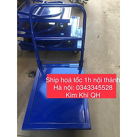Mua Xe đẩy hàng 4 bánh gập gọn sàn phăng - tải trọng lớn 300- 500kg - giá xưởng
