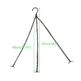 Móc Xích 3 Dây Treo Chậu, Dây Xích Treo Vật Dụng, Móc Treo, Móc Xích Treo Hoa Kiểng, Móc Treo Đa Năng