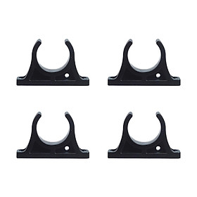 4Pcs Black Kayak Paddle Clip Accs Clips Keeper Paddle Holder for Rowing Boat Kayak