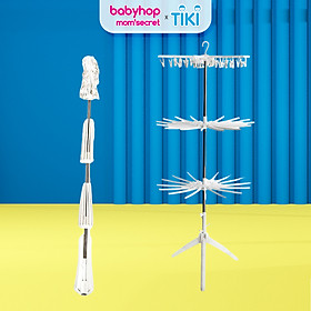Mua Giàn phơi đứng cao cấp cho bé 3 tầng thương hiệu Babyhop có thể gấp gọn khi không sử dụng thiết kế chống đổ có thể xoay 360 độ được làm từ nhựa nguyên sinh an toàn cho quần áo của bé - Hàng chính hãng