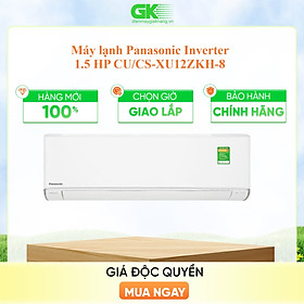 Máy lạnh/điều hòa panasonic cu/cs-xu12zkh-8 - công suất 1.5hp - một chiều - lọc sạch không khí nanoex - kết nối wifi - hàng chính hãng