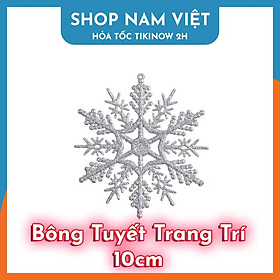 Mua Set 5 Bông Tuyết 10cm Lấp Lánh Trang Trí Cây Thông Giáng SInh