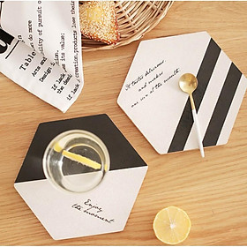 Mua Bộ 2 tấm lót ly cho bàn ăn uống Black Accents cao cấp
