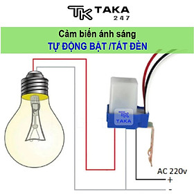 Công tắc cảm biến ánh sáng tự động bật tắt bóng đèn ngoài trời thông minh giúp tiết kiệm điện AS10 AC220V-10A