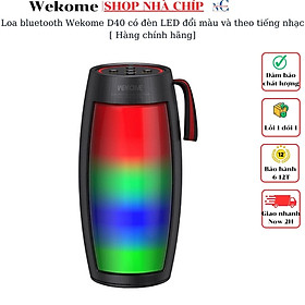 Mua Loa bluetooth Wekome D40 có đèn LED đổi màu và theo tiếng nhạc   Hàng chính hãng