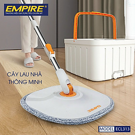 Mua Bộ lau nhà hai ngăn tiết kiệm nước tự vắt thông minh xoay 360 độ bông lau hình vuông Empire- Hàng chính hãng