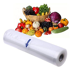 Mua Cuộn Túi Hút Chân Không Thực Phẩm Chuyên Dụng (Bề mặt dập nổi - 1 mặt nhám)  Dùng Cho Máy Hút Chân Không XinBaoLong - Kích thước 1 Cuộn (Rộng x Dài) 20 x 500 cm