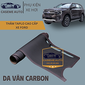 [FORD] Thảm Taplo 3 Lớp Dành Cho Các Xe Hãng FORD, Da Vân Carbon Cao Cấp - Hàng Chính Hãng