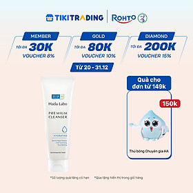 Sữa rửa mặt Hada Labo dưỡng ẩm cao cấp Premium Cleanser Hydrating 100g
