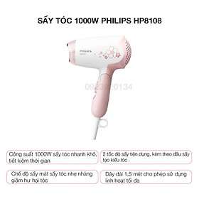 Sấy tóc 1000w Philips HP8108 - Hàng chính hãng