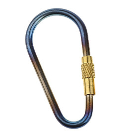 Outdoor Camping Mini Screw Locking Titanium Carabiner Keychain Clip Hook