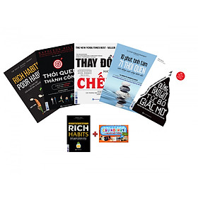 Combo Thay Đổi Thói Quen Làm Chủ Giấc Mơ: Rich Habits - Poor Habits, Thói Quen Thành Công, Thay Đổi Hay Là Chết, Đừng Bao Giờ Từ Bỏ Giấc Mơ, 10 Phút Tĩnh Tâm 71 Thói Quen (Quà Tặng Sách Rich Habits - Thói Quen Thành Công Của Những Triệu Phú Tự Thân và Flashcard Những Câu Nói Hay Của Người Nổi Tiếng)