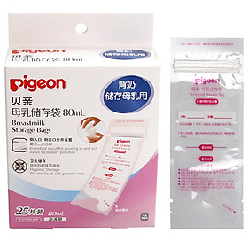 Túi đựng sữa mẹ Pigeon (80ml x 25) QA36