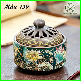 Mua Lư hương đốt trầm  lư trầm hương  lư xông trầm bằng gốm sứ cao cấp  họa tiết nổi tinh xảo