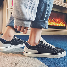 Giày Thể Thao Nam, Giày Vải Đen Phong Cách Hàn Quốc Hot Nhất Năm 2021